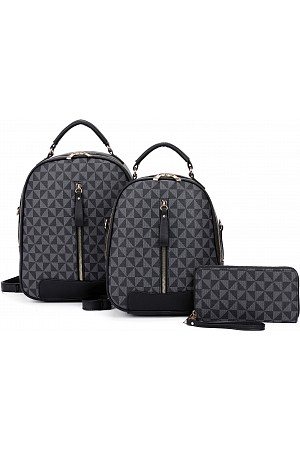 3 IN 1 FASHION MONOGRAM BACKPA ...